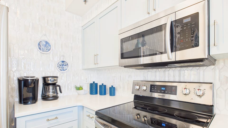 Fully equipped kitchen with all the cooking essentials