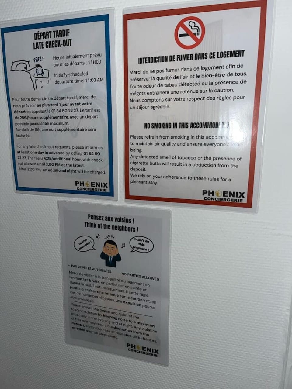 consignes de sécurité