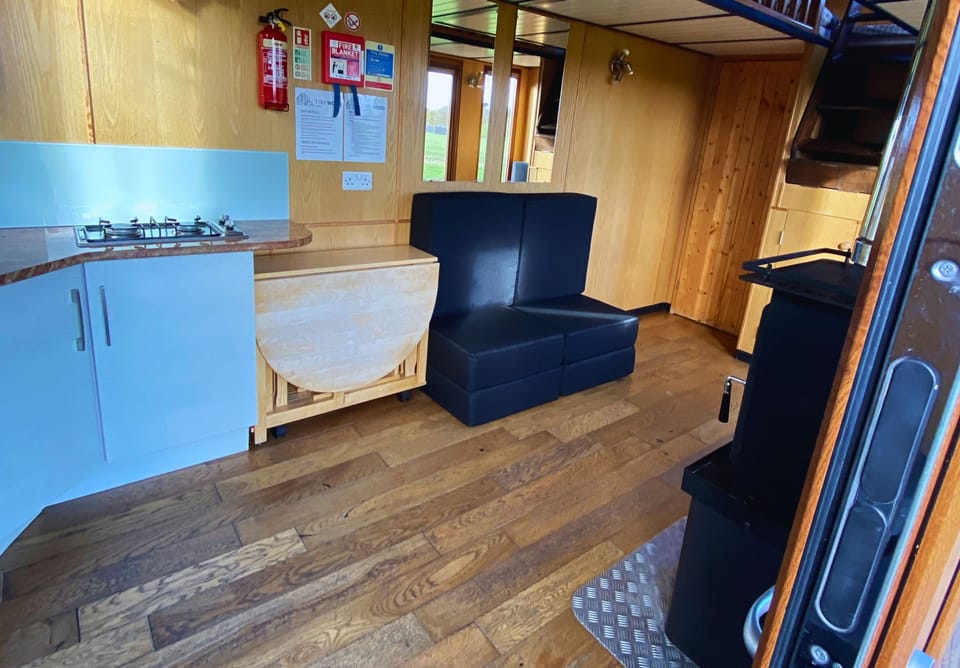 There is a sofa bed that sleeps two and a sofa chair that sleeps one although linen is not provided