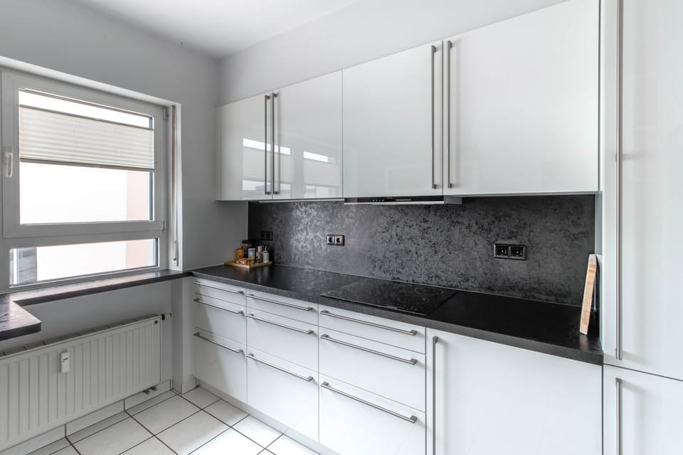 Kitchen with a generous work surface