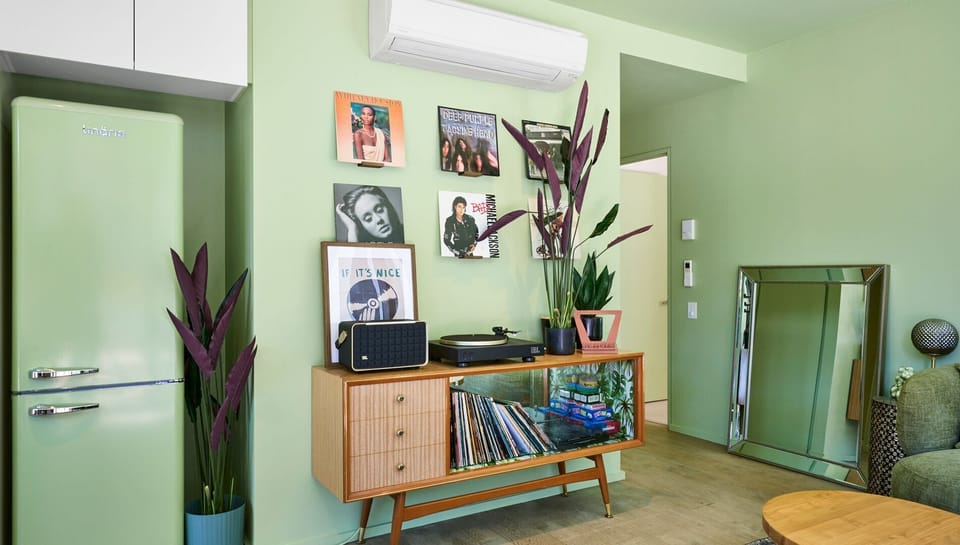 Welcoming entry space with warm tones and thoughtful styling.