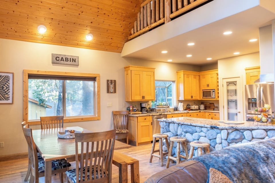 Dining table with seating for 10