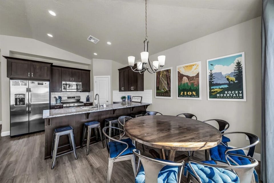 Inviting dining area with plenty of seating for your entire group.