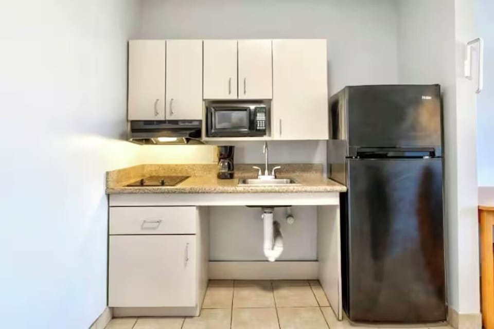 Brew morning coffee and prep easy meals in-suite.