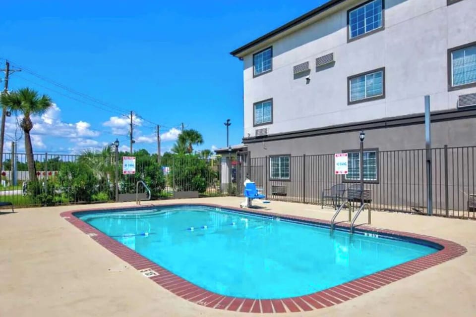 Dive into sunshine and cool off in the sparkling pool.