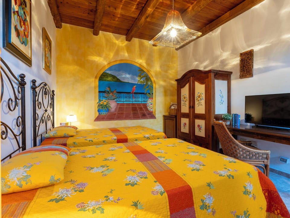 Interior Design, Furniture, Ceiling, Bedroom, Lighting, Flooring, Floor, Room, Bed, Chair