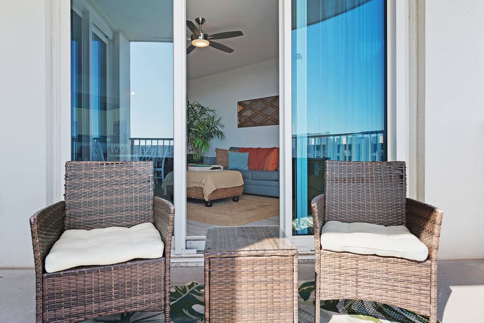 Step out onto your private balcony and enjoy the fresh air, or relax inside with open views and gentle breezes.