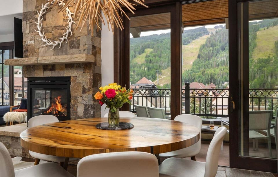 Dining table with views