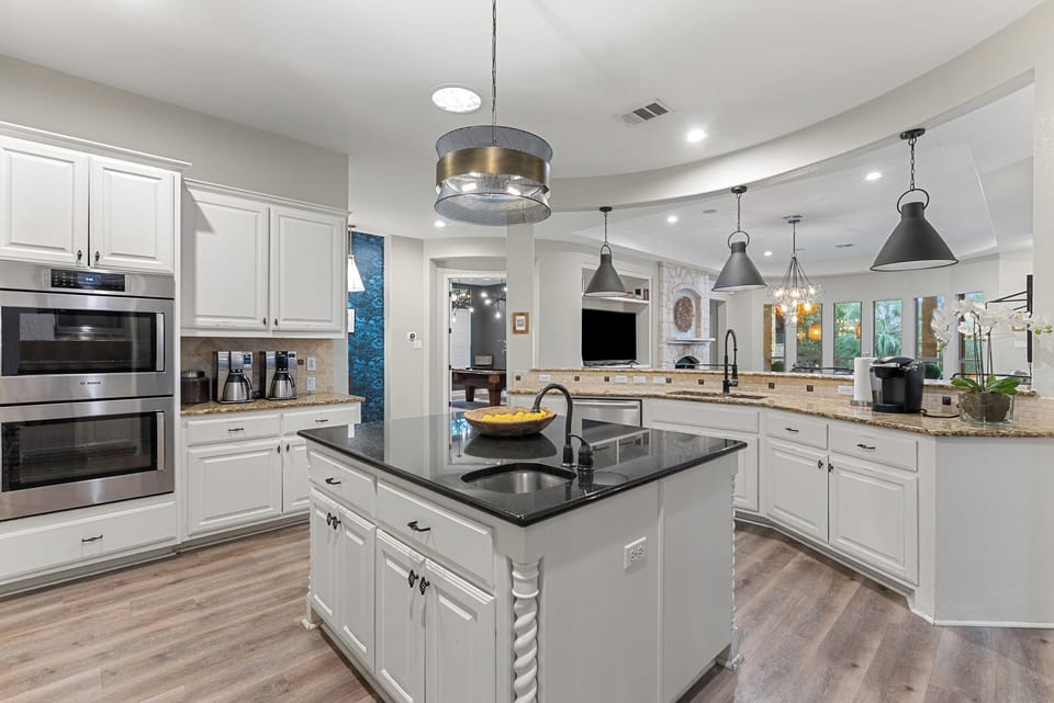 Kitchen island and appliances