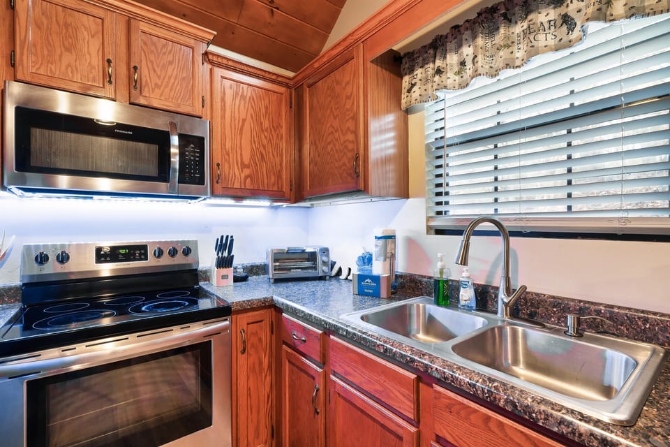 Cooking up a storm in this stylish kitchen haven