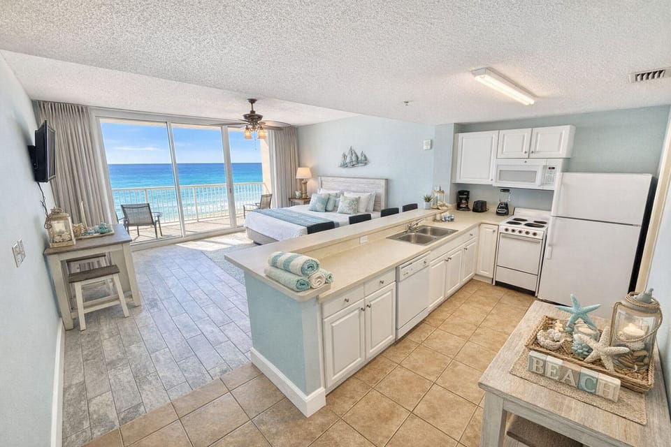 Open concept studio with AMAZING views!