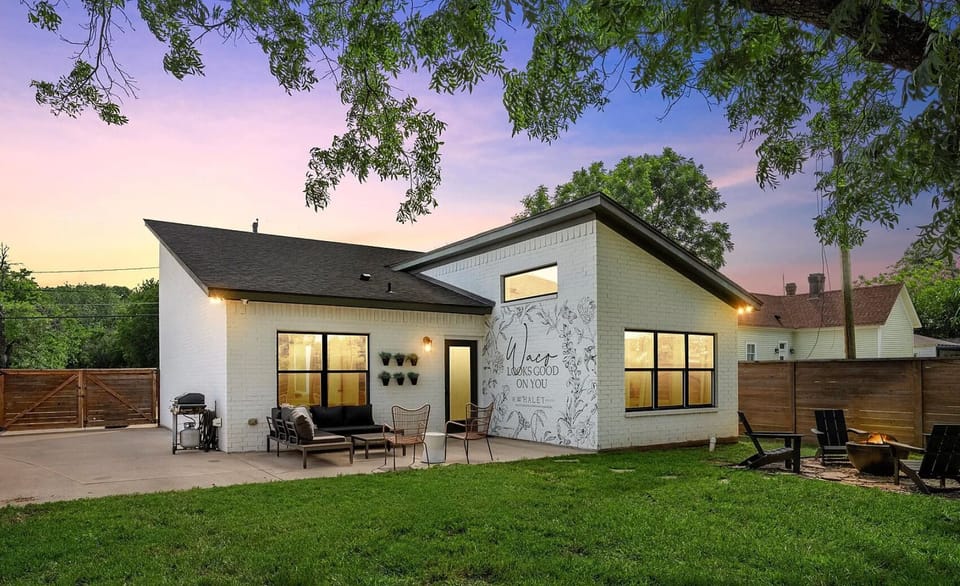 Backyard: Sprawling greens for morning yoga, lawn games, or events