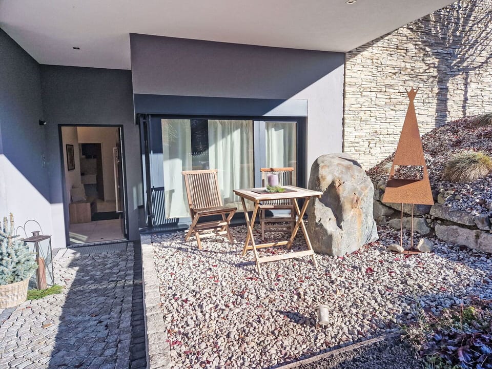 Rock, Home, Concrete, Landscaping, Garden, Shade, Backyard, Yard, Natural Material