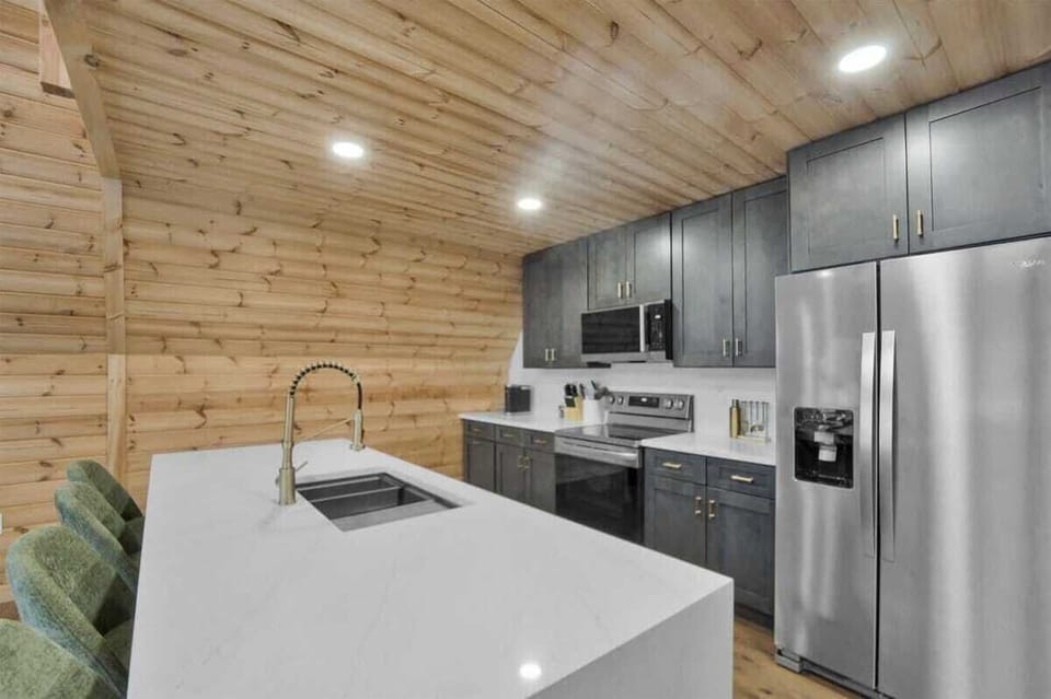 Modern Kitchen with Large Island & Seating
