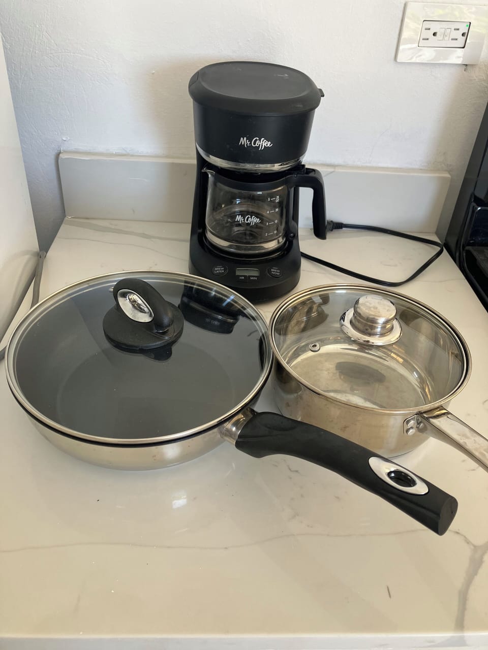 Coffee maker and cookware