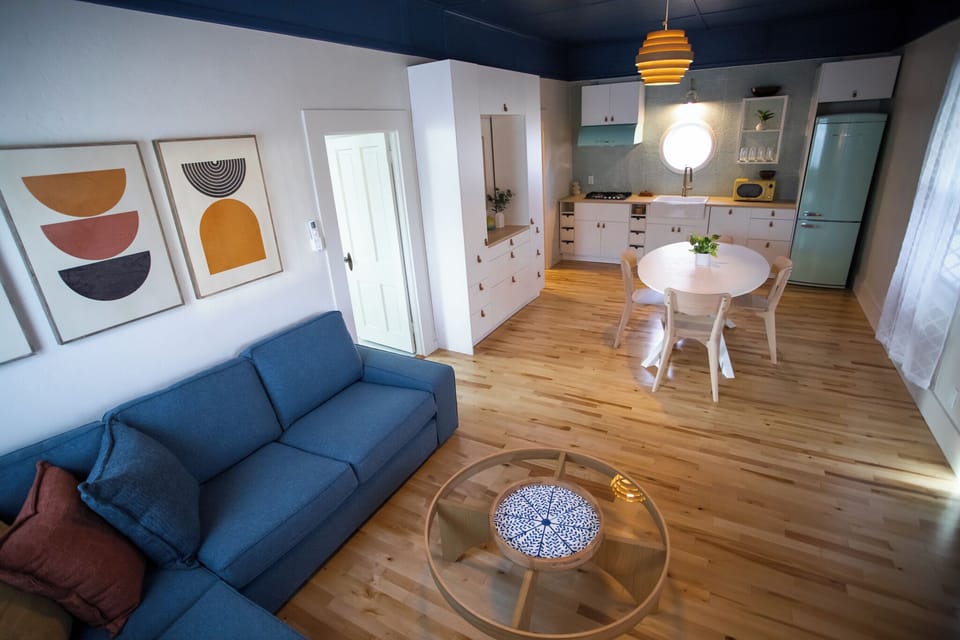 Open concept living room and kitchen