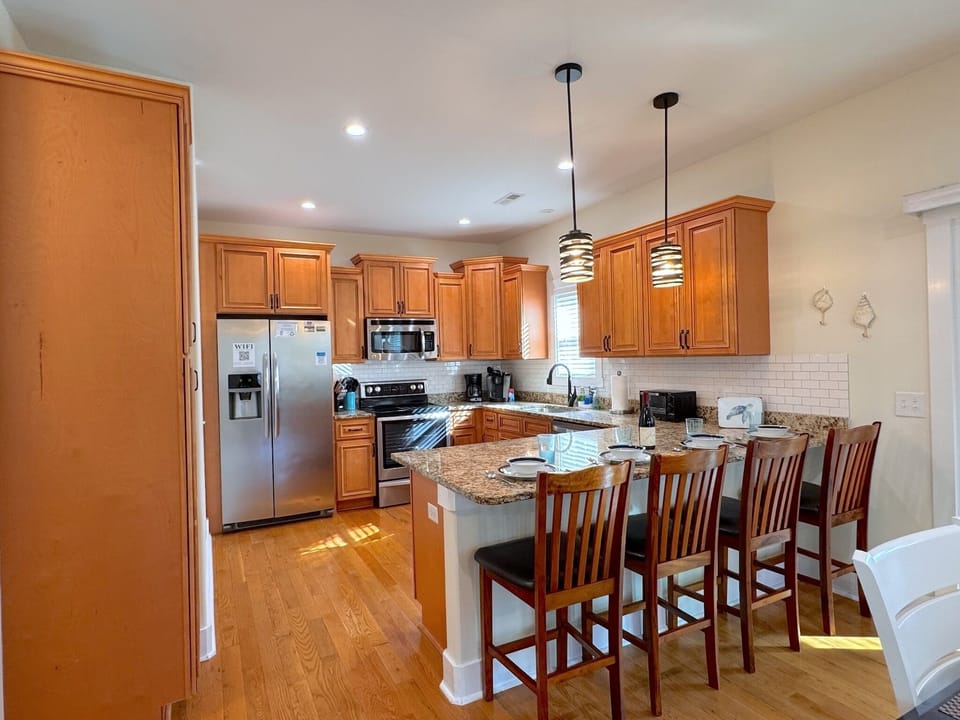 The Bar is great for Snacks, playing Games & entertaining the Cook.