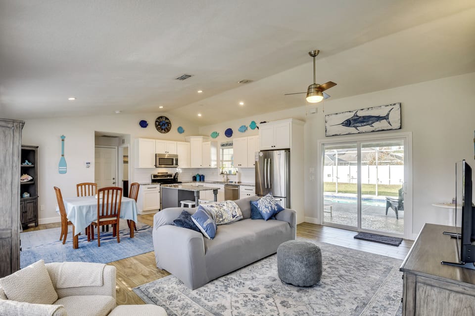 Palm Coast Vacation Rental | 3BR | 2BA | 1,300 Sq Ft | 1 Small Step Required