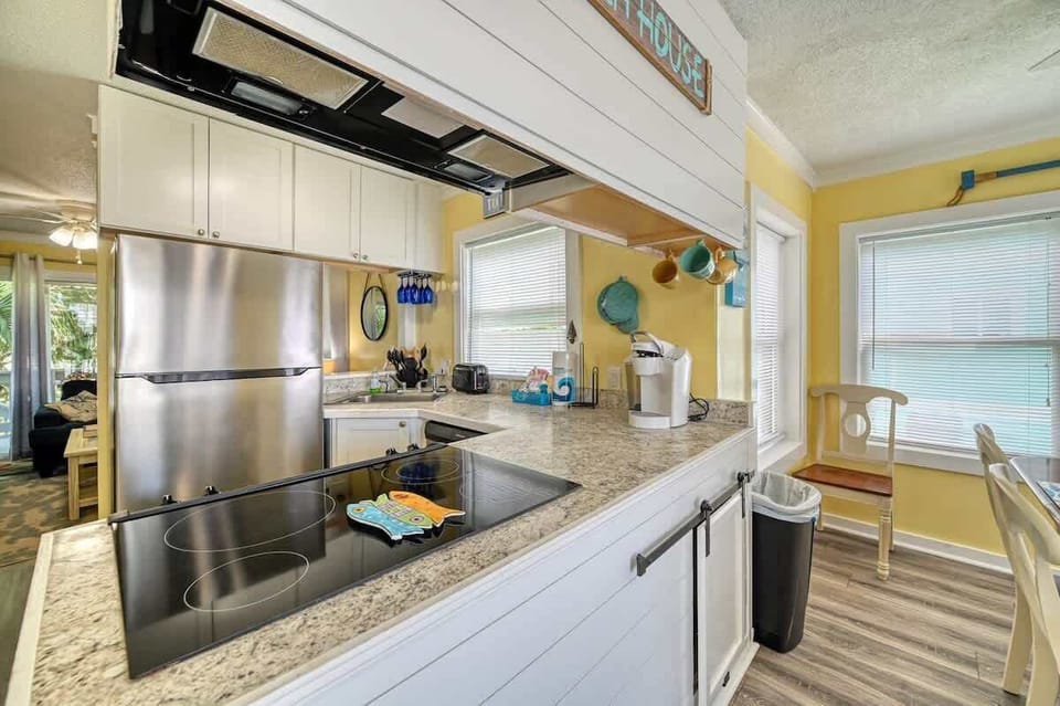 Kitchen with granite countertops