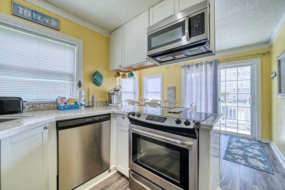 Kitchen with granite countertops
