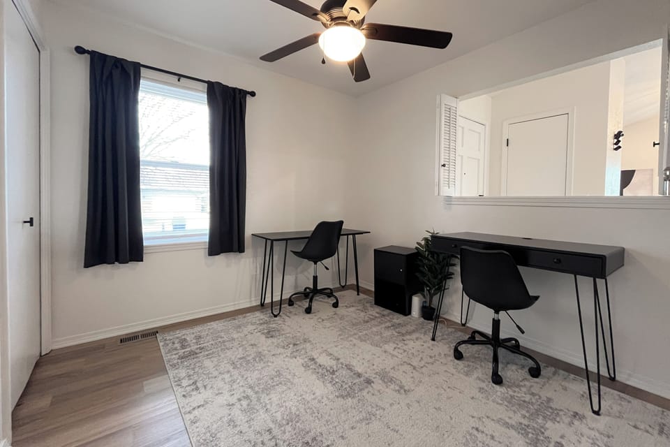Dedicated office with dual desks—ideal for remote work or longer stays.