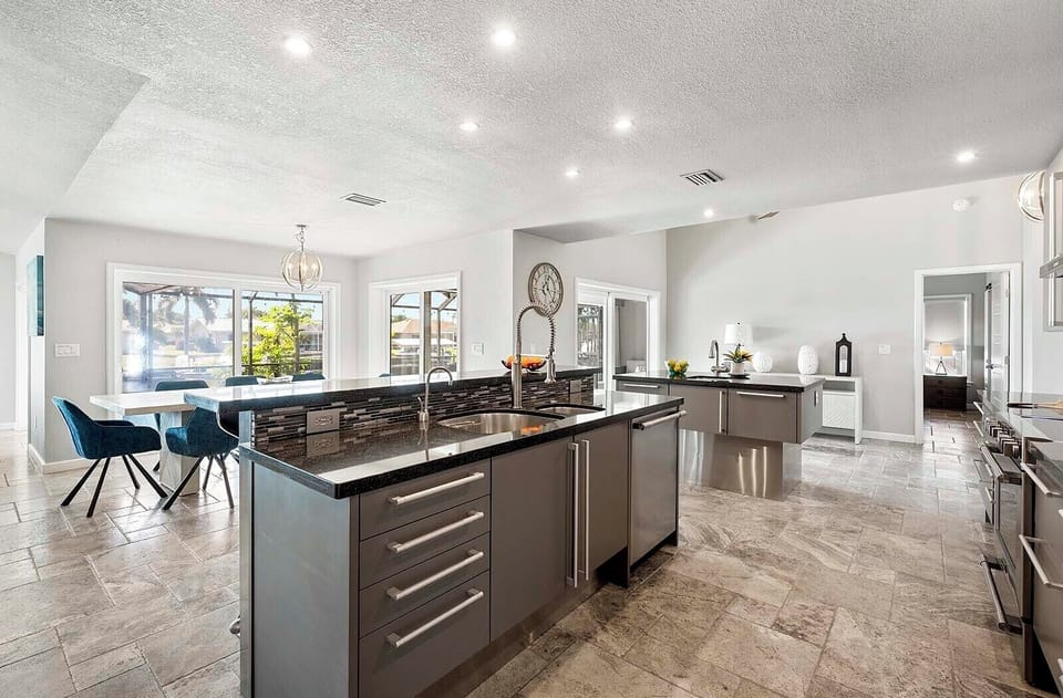 Open Living Concept and a Kitchen with a View