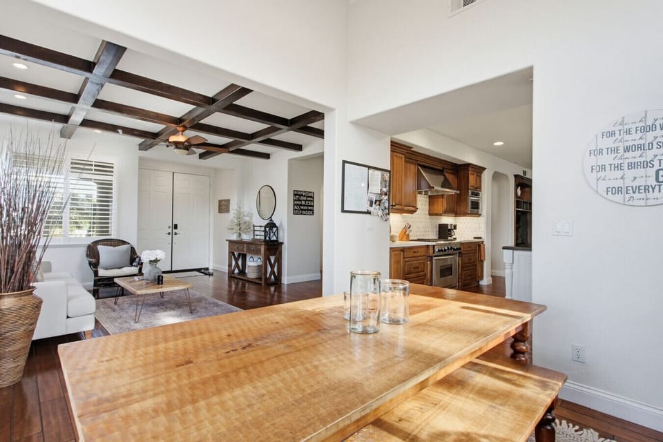 Comfortable dining setup ideal for meals and gatherings