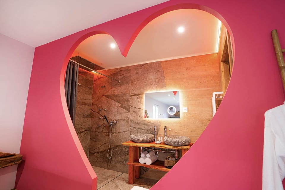 Chambre romantique pour une nuit en amoureux