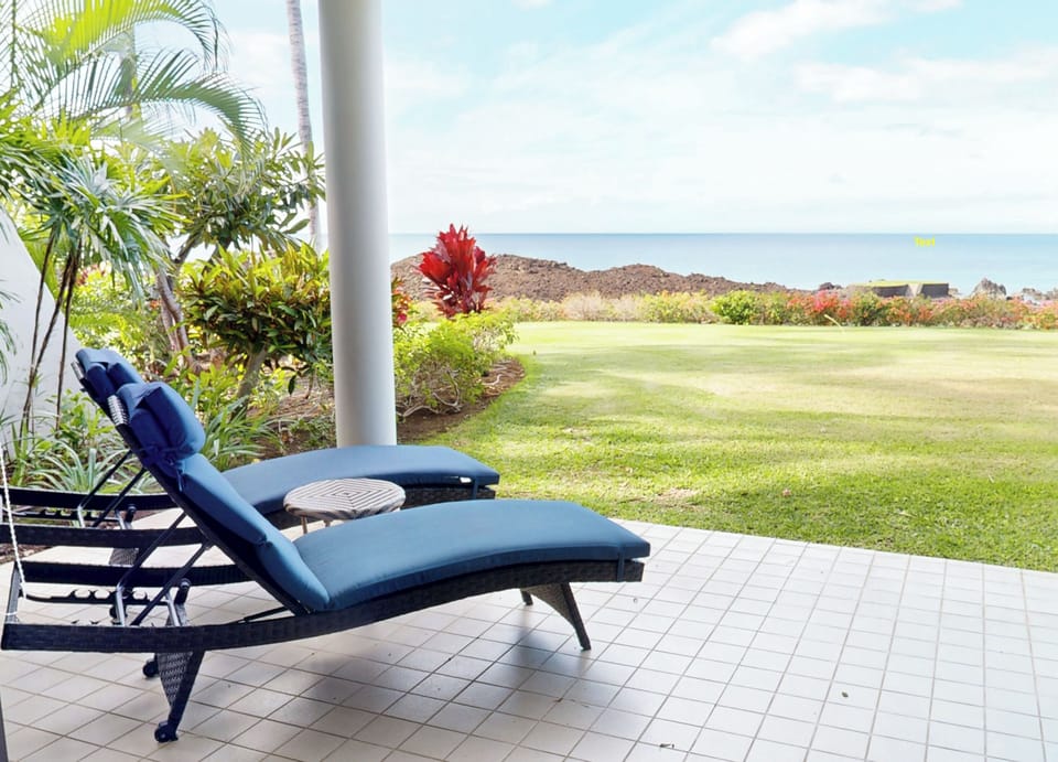 Sip a cool beverage or relax with a book on the lanai