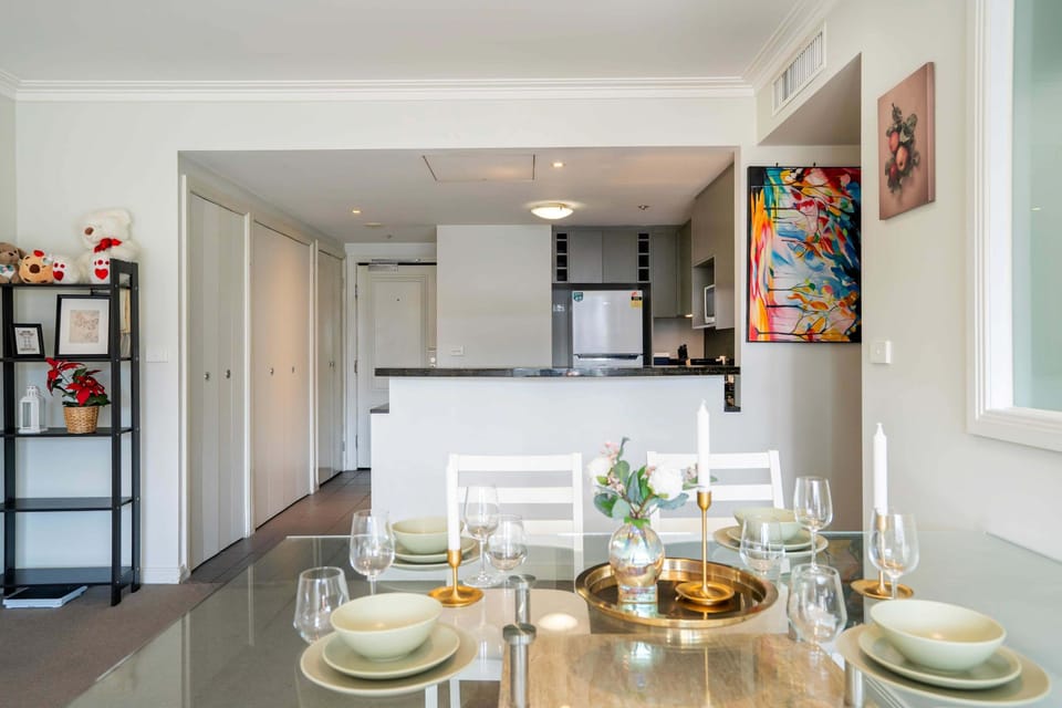 Dining and open kitchen
