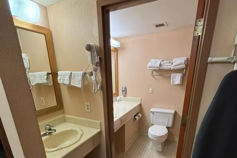 Unwind after sightseeing with a clean, practical full bathroom.