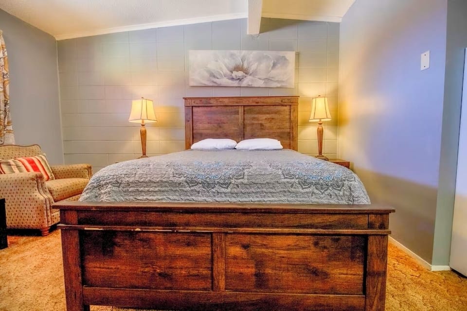 Bedroom. Interior and views may vary based on location and availability