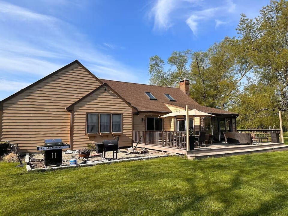 Gather outside with friends or family.  We also have a gas grill for our guests.
