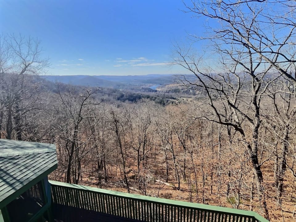View from the patios and the house, of the White River