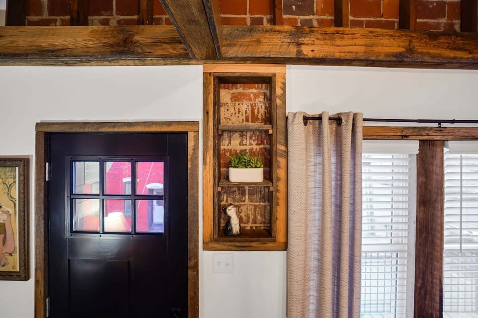 Indoors, Door, Hardwood, Stained Wood, Window