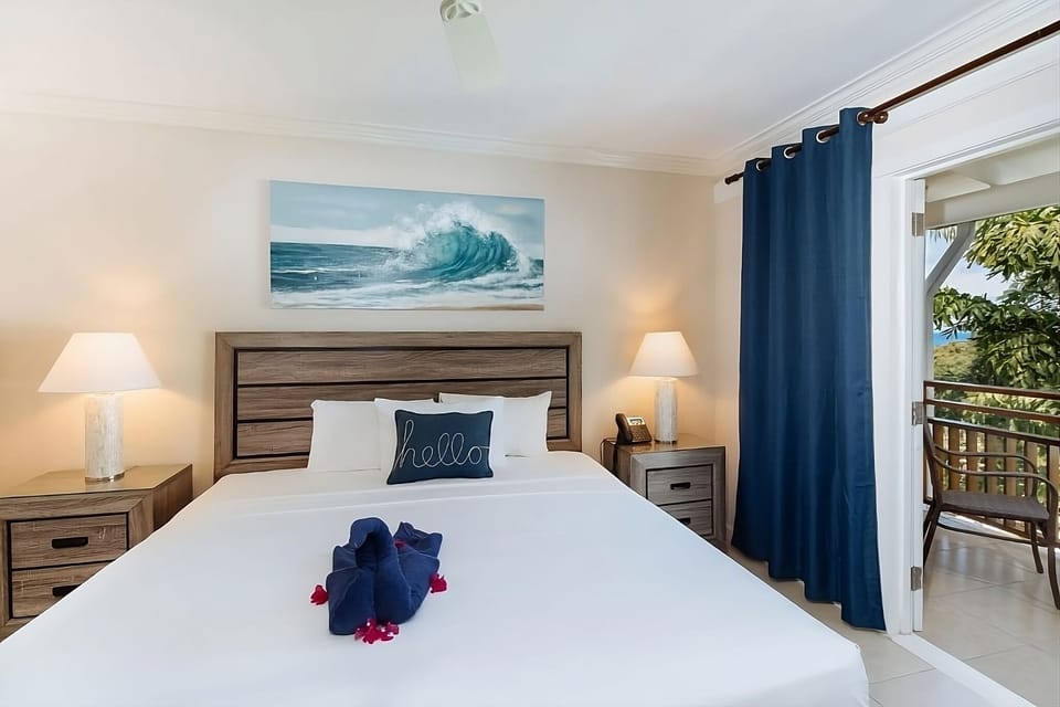 Unit with 1 King size bed. Exact unit will be assigned upon arrival. Views, colors and decor may vary.