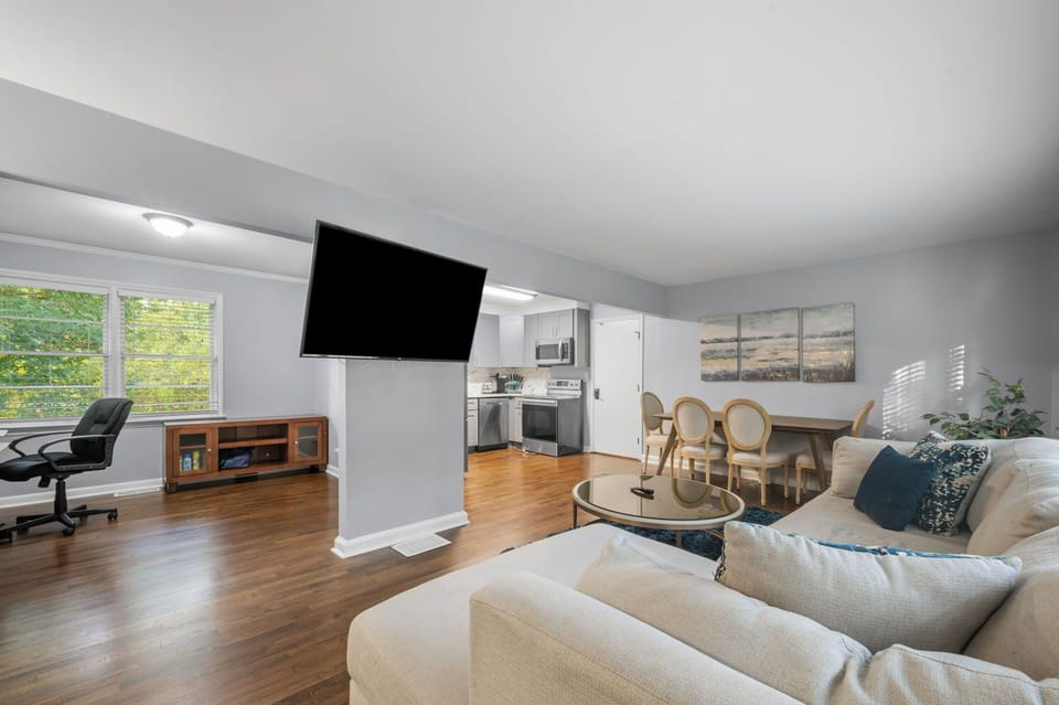 Large TV in the living room