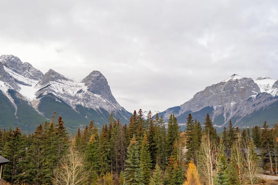 Iconic views await including Canmore's famous Ha Ling peak.