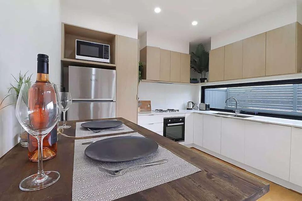 Dining and kitchen space