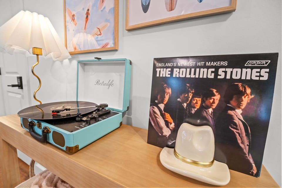 Enjoy a Listening to a Record Player During Your Stay