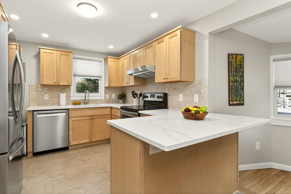 Newly renovated kitchen