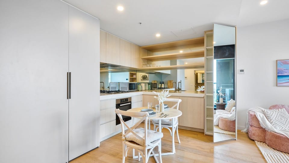 An intimate dining nook perfect for quiet breakfasts or shared dinners