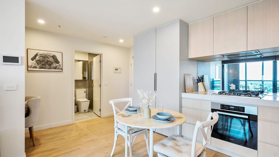 A sleek, well-appointed kitchen designed for easy meals and everyday comfort