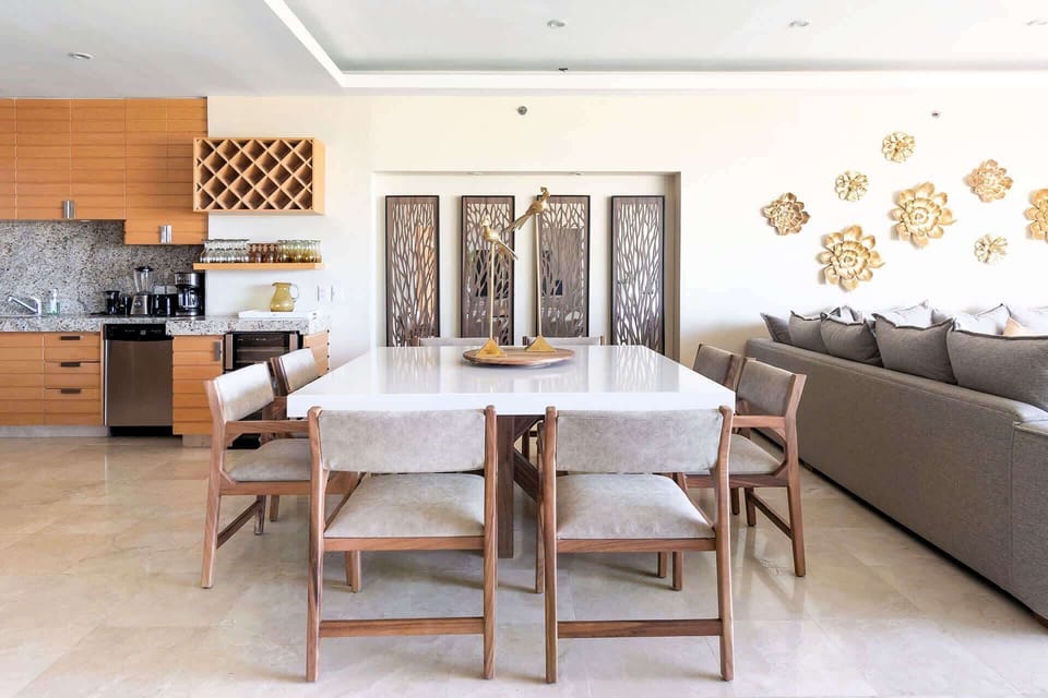 Dining area | Sit together spending time as a group with open views toward the lake.