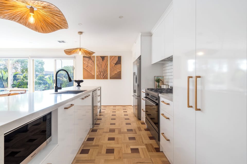 Large modern kitchen with everything you need to entertain and cook