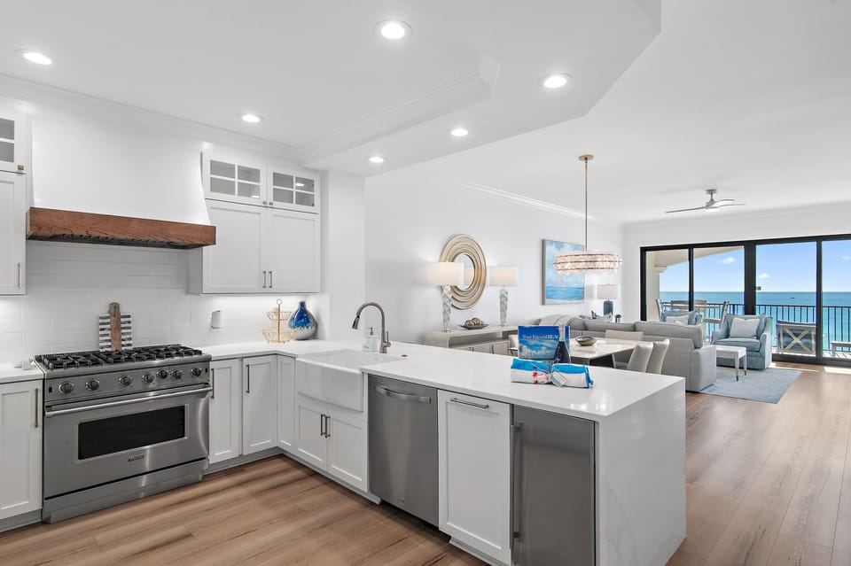 Kitchen - Plenty of space to cook large family meals in this completely remodeled kitchen.