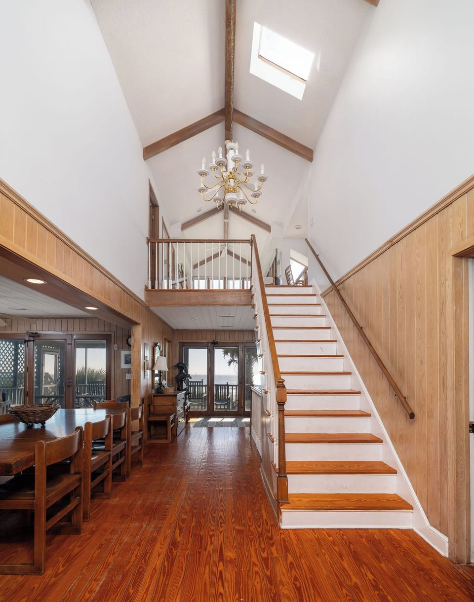 Stairs to the second floor