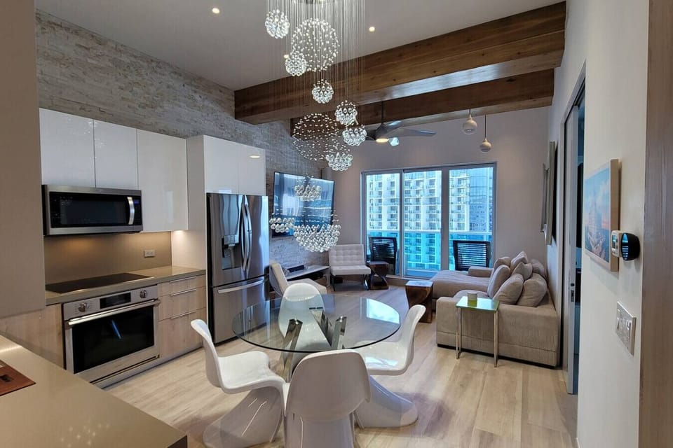 Kitchen and Living Room