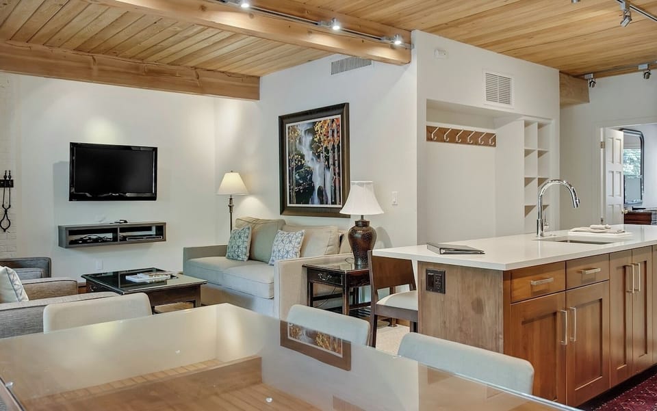 Aspen Condo Next to the Gondola livng area