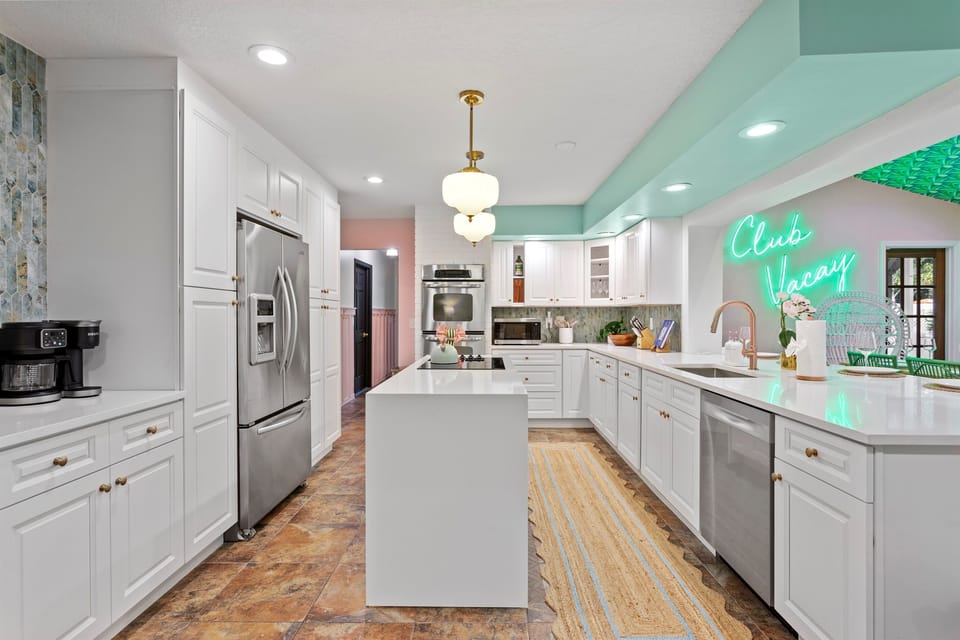 Gourmet kitchen with luxury appliances